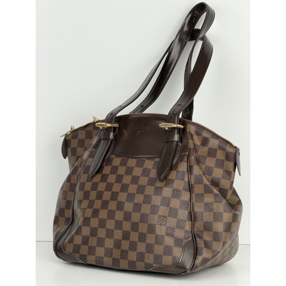 Louis Vuitton Verona MM Damier Ebene Shoulder Bag Brown Coated Canvas 2010 S14